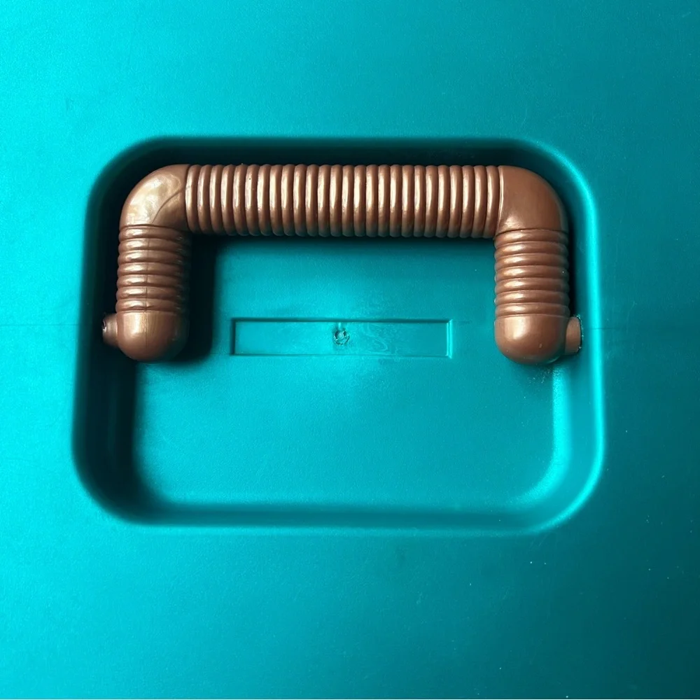 Vintage 1990s SASSABY Green/Teal Make Up Storage Case Jewelry Box‎ Organizer
